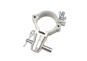 pipe clamp, half coupler, 50mm, 2", spigot, conical, hire, truss connector